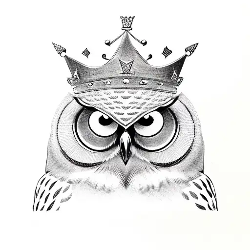The Owl With Crown