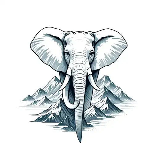 Half Mountain And Elephant Head