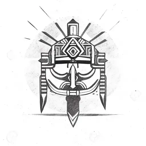 Aztec Warrior Symbol