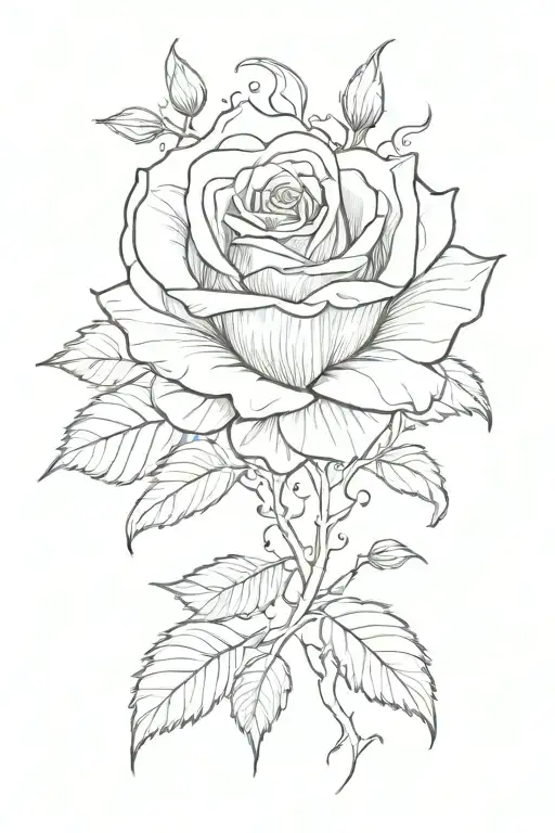 Rose With Falling Pedals With Name Written