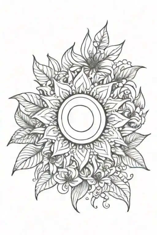 Flower Cluster Shaped Like Sun