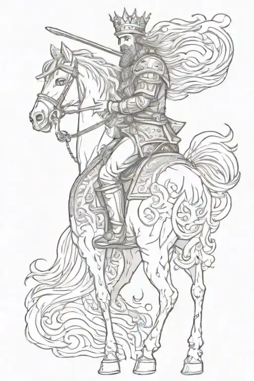 A King On A Horse