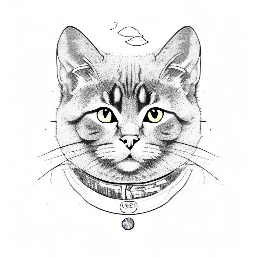 Dark Brown Cat On A Small Square Tv