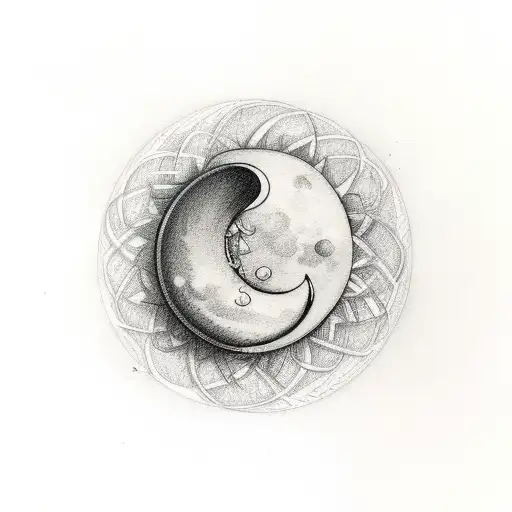 Waning Crescent Moon Crying For An Unborn Baby