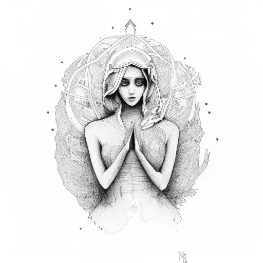 Mother Earth As A Female Sitting