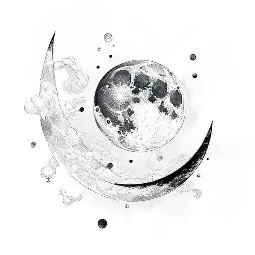 Moon Crying Blood Tears