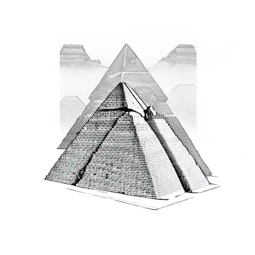 Egyptian Pyramids With Thot
