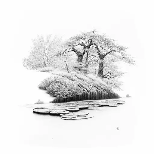 River With Different Seasons