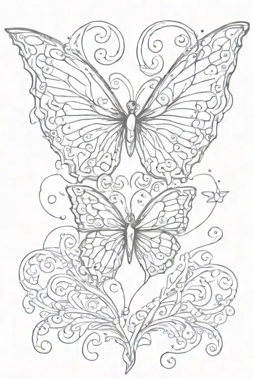 Butterfly Wings Forming A Heart Shape With A Quote About Spiritual Growth
