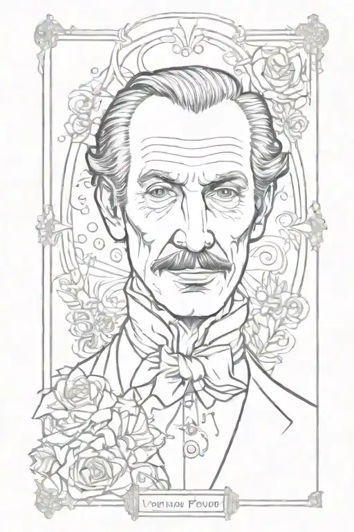Vincent Price Tarot Card Design