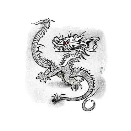 A Rat And A Dragon Showing Love Representing The Chinese Horoscopes