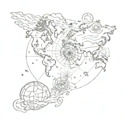 Travel Tattoo Featuring