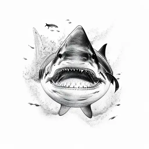 Diving Sleeve With Shark Treasure