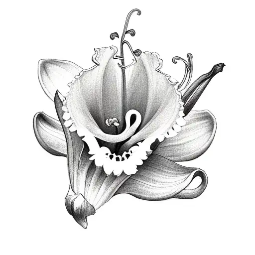 1 Lily Of The Valley With 4 Roses And With 1 Marigold