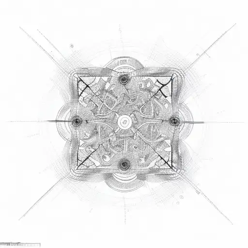 A Stock Market Graph Intertwined With A Psychedelic Pattern