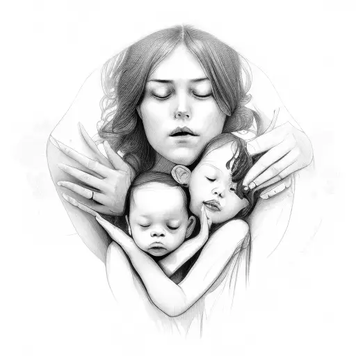 Daughter Reaching For Mother