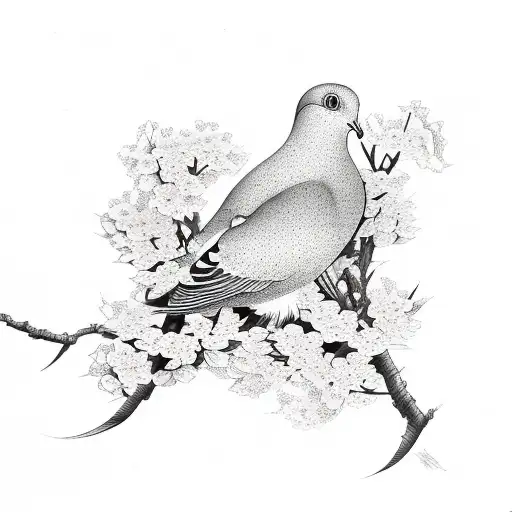 Cherry Blossom Dove