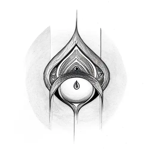 Infinity Symbol Tear Drop