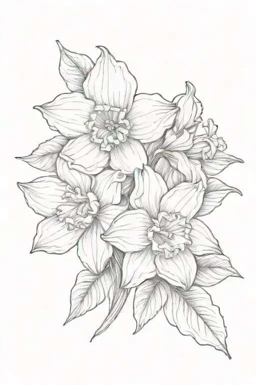 Daffodil Lily Of The Vally Holly Carnation Flower