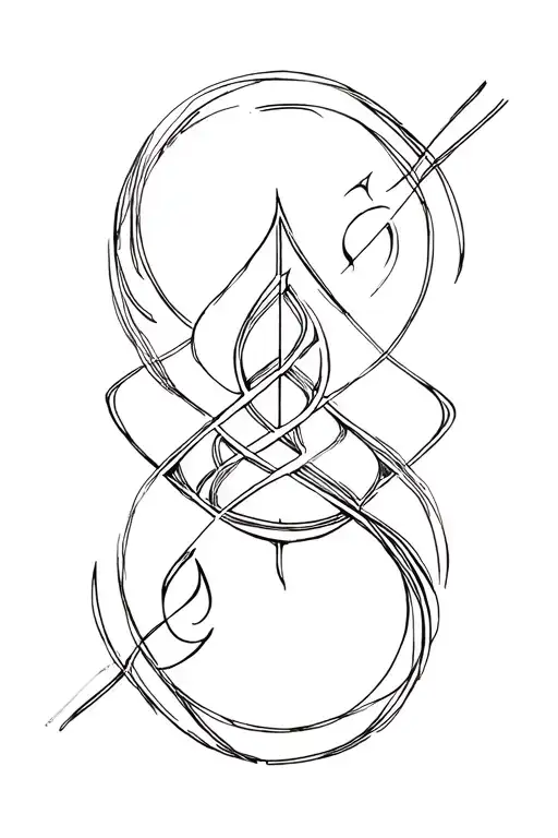 Cho Ku Rei Power Symbol Tattoo Design Combining Music Elements