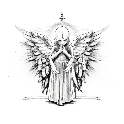 222 With Angel Wings And A J