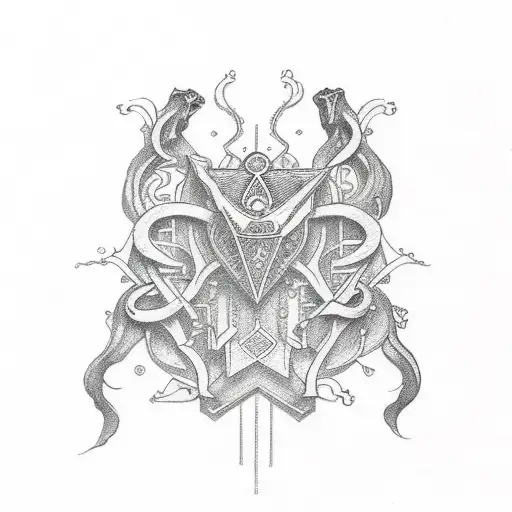 Dainty Sternum Piece Incorporating Libra Symbol