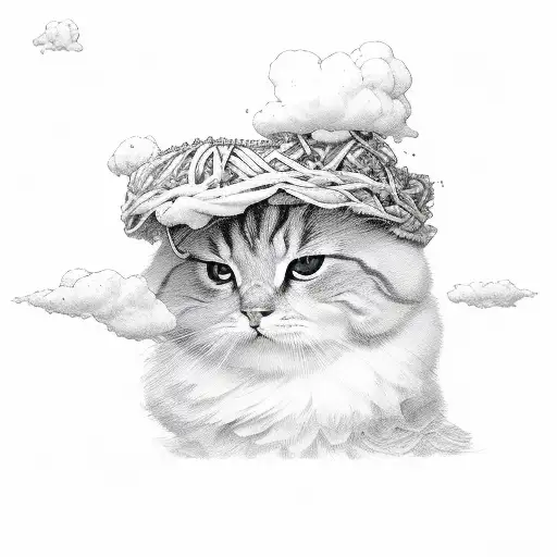 Christian Crosswith Clouds