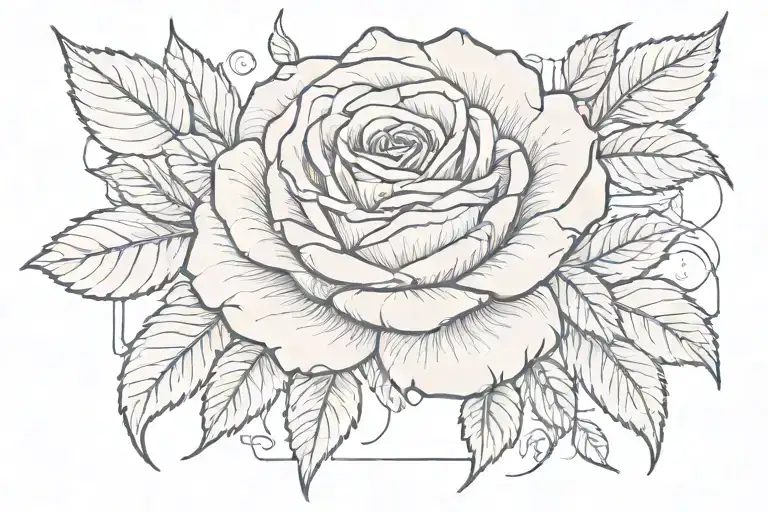 Rose With La Vie En Rose Written Across