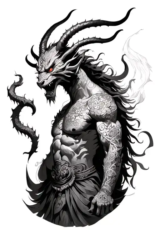 Demon Based On Ancient Japanese Style
