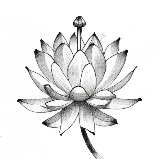 Realistic Lotus Flower