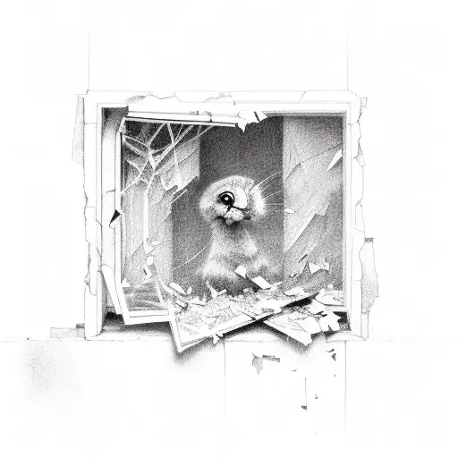 Beauty Inside A Broken Window