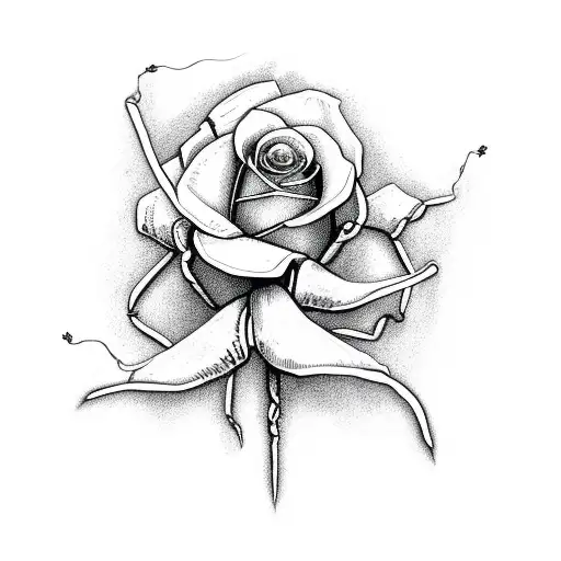 Scorpion And Rose Bouquet