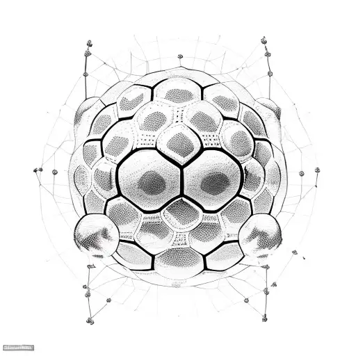 Dna Molecule With Soccer Ball