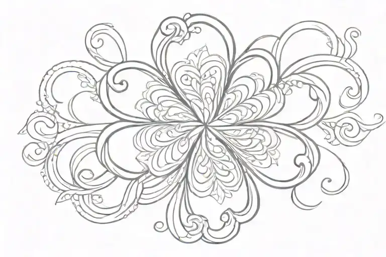 4 Leaf Clover Arabesque Inspired Patterns