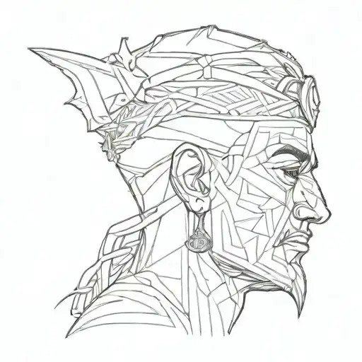 Hamza Minimal Line Art