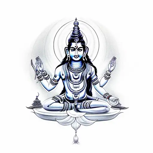 Om Namah Shivaya With Om Being The Symbol And The Rest Written In Sanskrit