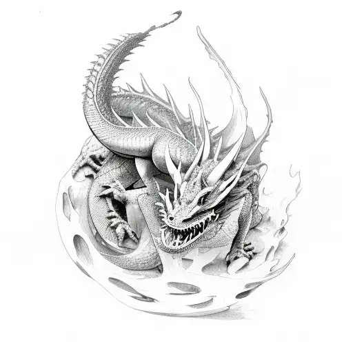 Lycorises And A Dragon