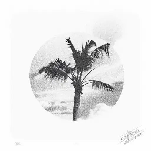 Interstate 42 Sign With A Palm Tree And A Jet