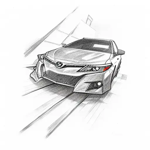 Camry Gracia With A Broken Windshield