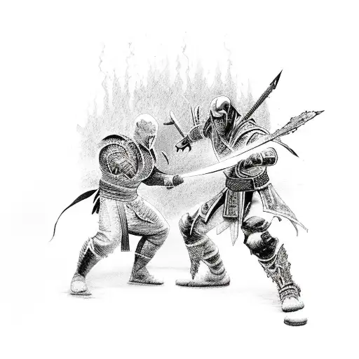 Fire And Ice Fighting Mortal Kombat