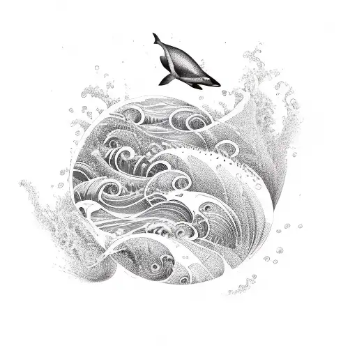 Ocean Waves Swallows