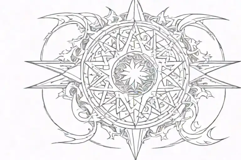 Pagan Star Triple Moon