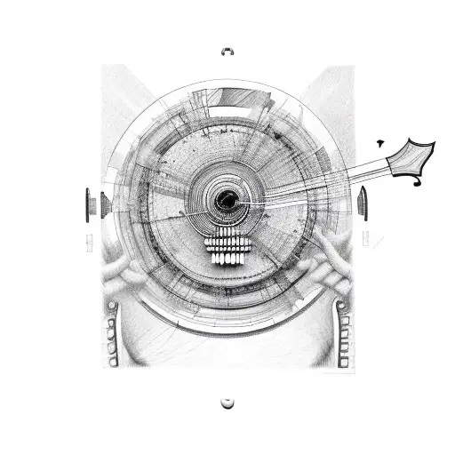 A Guitar Merging With A Steering Wheel