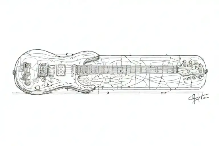 Speaker Morphing Into Electric Guitar