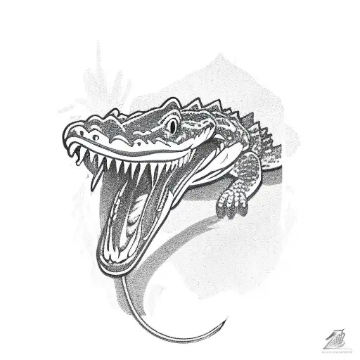 Fishing Pole Florida Gators Logo