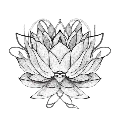 Lotus Flower Made Of Crochet Hooks