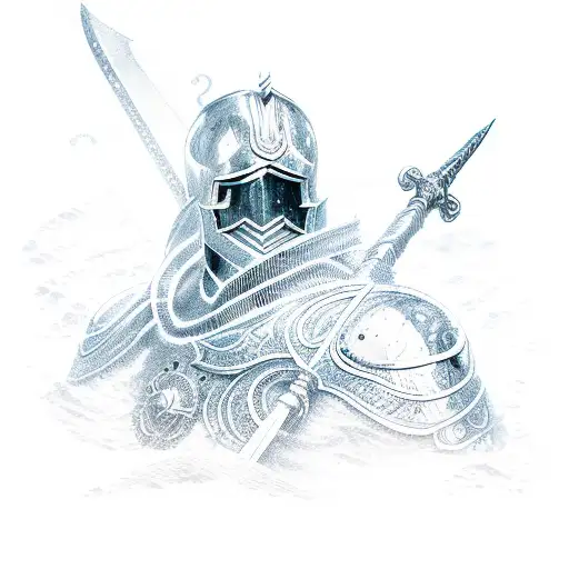 Ocean Wave Knight Sword