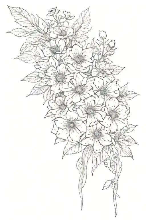 Birth Flower Bouquet January February March April December