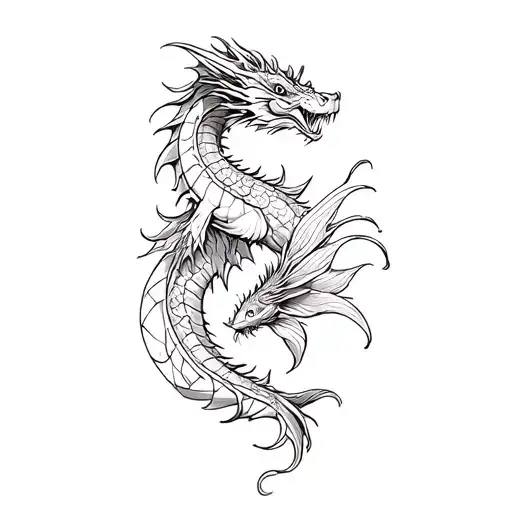 A Dragon And A Fish