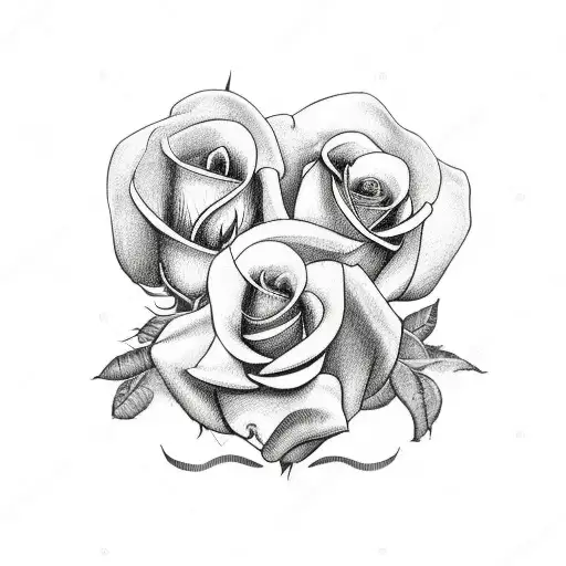Cancer Emblem With Roses And Petunias